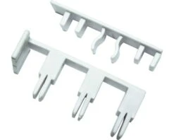 GARDINIA Atlanta Eindkap Uitklapbaar Voor Schuifgordijnrails 3-loop Wit