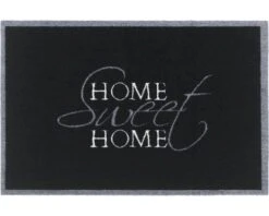 MD ENTREE Droogloopmat Home Sweet Home Zwart 40x60 Cm