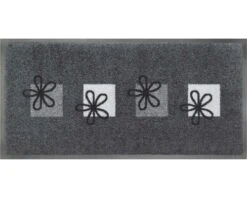 MD ENTREE Schoonloopmat Emotion XS Flowers Grey 40x80 Cm