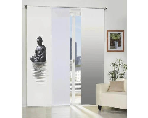 HOME FASHION Paneelgordijn Yala Grijs 60x245 Cm 1 HOME FASHION Paneelgordijn Yala Grijs 60x245 Cm