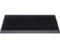 HAMAT Deurmat Borstels Outline Zwart 50x80 Cm