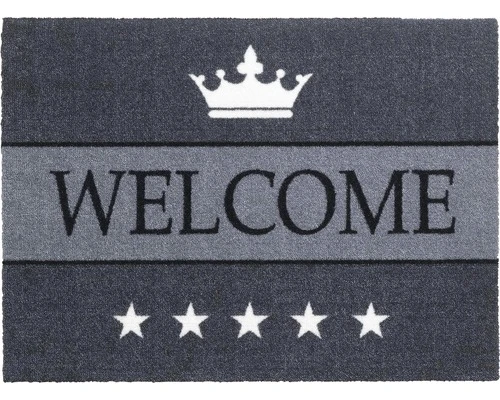MD ENTREE Schoonloopmat Walk&Wash Star Grijs 67x80 Cm 1 MD ENTREE Schoonloopmat Walk&Wash Star Grijs 67x80 Cm