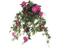 Kunstbloem Hang Petunia, Hoogte 25 Cm, Roze