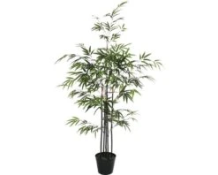 Kunstplant Bamboe In Pot, Groen Hoogte 120cm