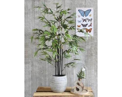 Kunstplant Bamboe In Pot, Groen Hoogte 120cm 8 Kunstplant Bamboe In Pot, Groen Hoogte 120cm - Afbeelding 8