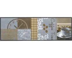 MD ENTREE Loper Cook&Wash Coffee Time Bruin/beige 50x150 Cm
