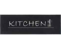 MD ENTREE Loper Cook&Wash Kitchen Zwart 50x150 Cm
