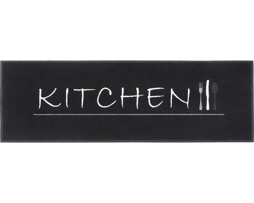 MD ENTREE Loper Cook&Wash Kitchen Zwart 50x150 Cm 1 MD ENTREE Loper Cook&Wash Kitchen Zwart 50x150 Cm